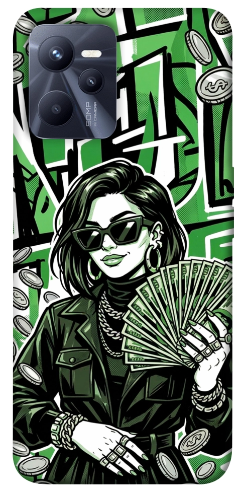 Чехол Money woman green для Realme C35