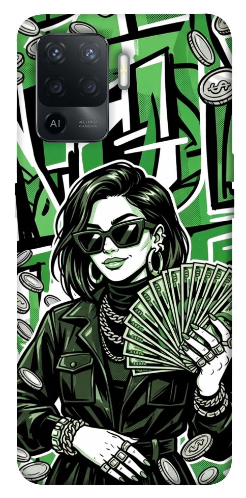 Чехол Money woman green для Oppo Reno 5 Lite