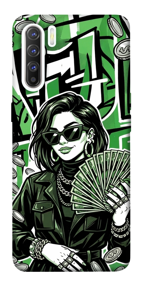 Чохол Money woman green для Oppo Reno 3