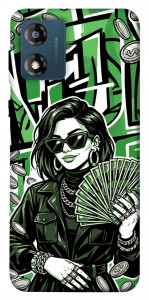 Чехол Money woman green для Motorola Moto E13