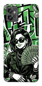 Чохол Money woman green для Motorola Moto G32