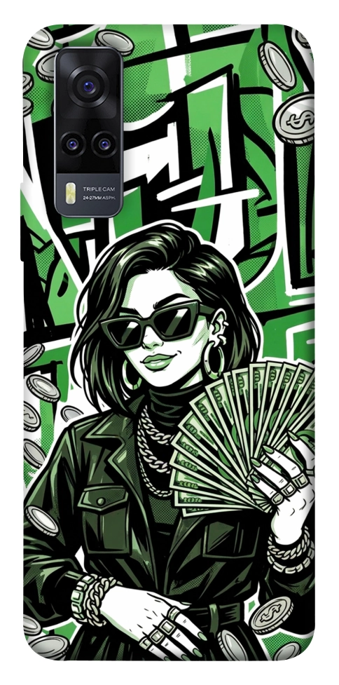 Чохол Money woman green для Vivo Y31