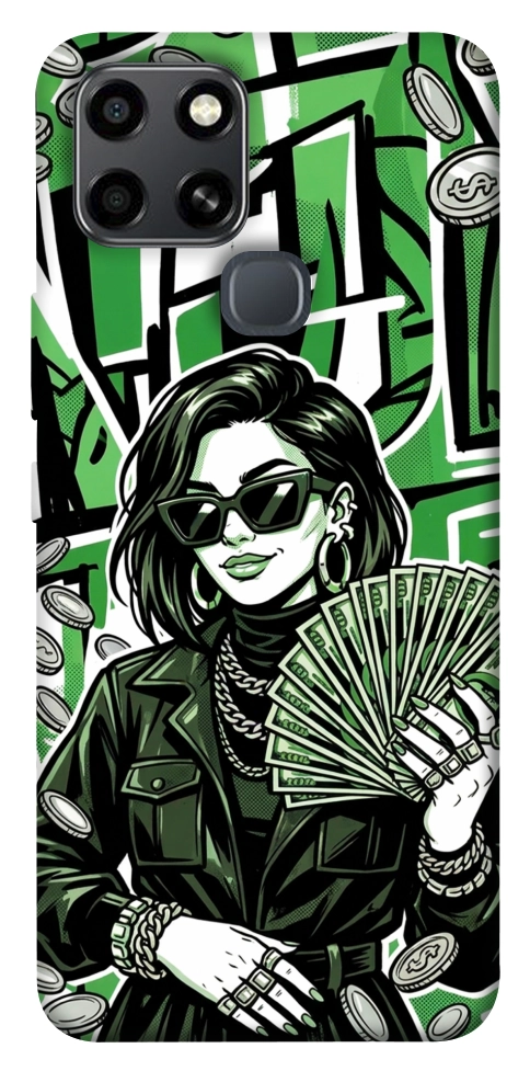 Чехол Money woman green для Infinix Smart 6