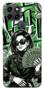 Чехол Money woman green для Infinix Smart 6