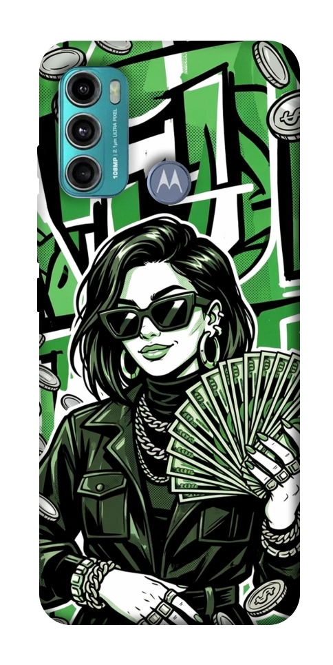 Чехол Money woman green для Motorola Moto G60