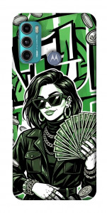 Чехол Money woman green для Motorola Moto G60