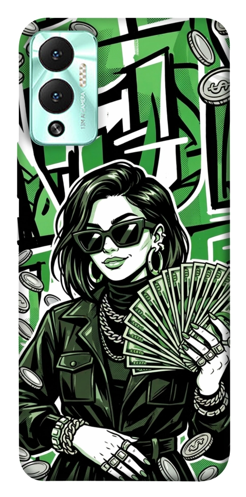 Чехол Money woman green для Infinix Hot 12 Play