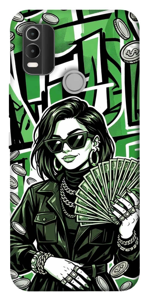 Чохол Money woman green для Nokia C21 Plus