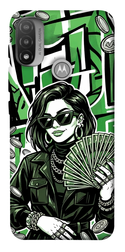 Чехол Money woman green для Motorola Moto E20