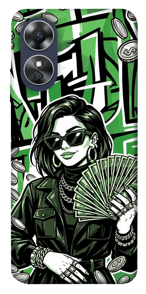 Чохол Money woman green для Oppo A17