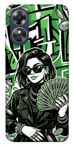 Чехол Money woman green для Oppo A17
