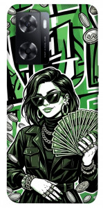 Чехол Money woman green для Oppo A77s
