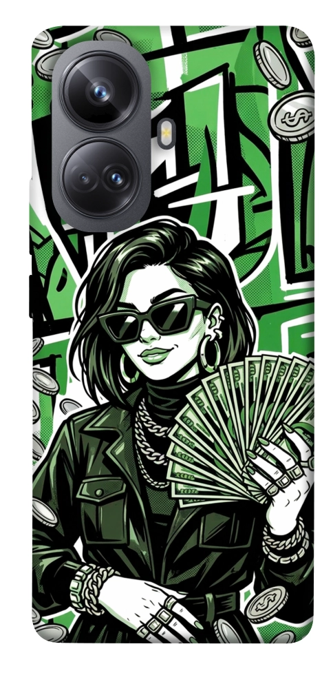 Чехол Money woman green для Realme 10 Pro+