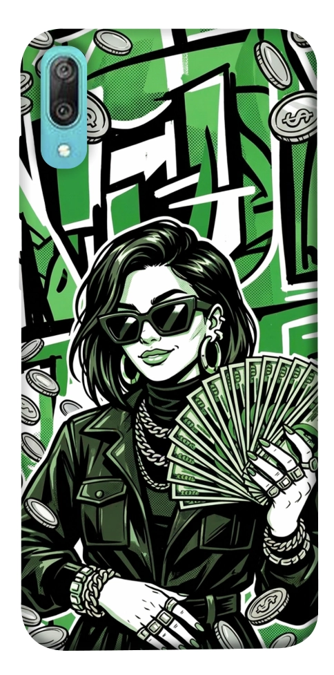 Чехол Money woman green для Huawei Y6 Pro (2019)