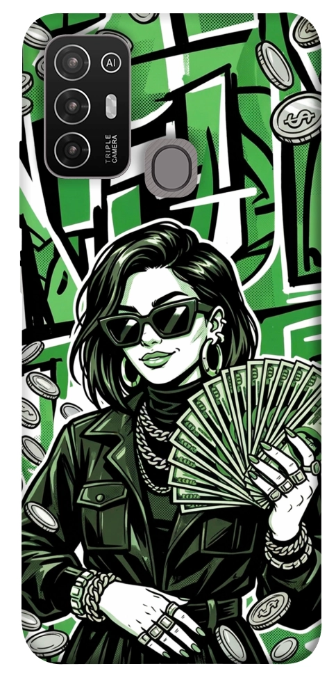 Чохол Money woman green для ZTE Blade A52