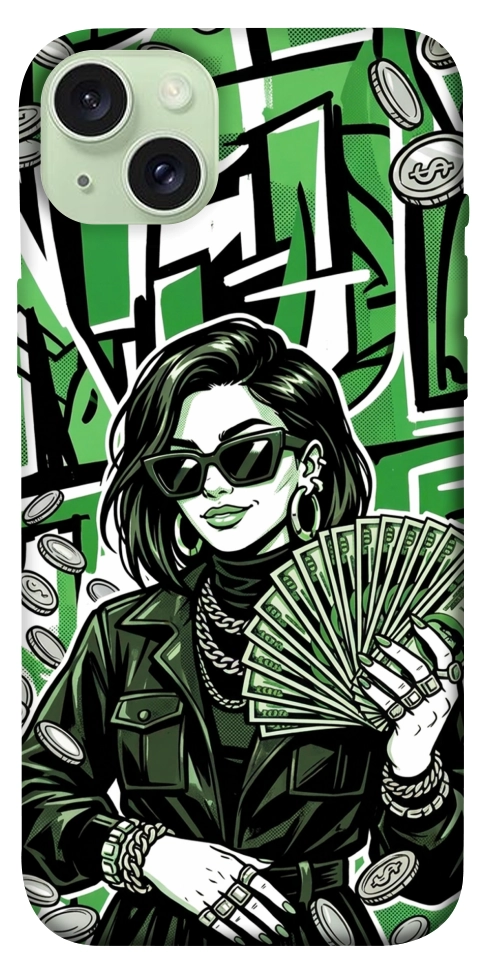 Чехол Money woman green для iPhone 15 Plus