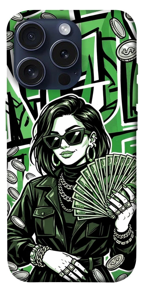 Чохол Money woman green для iPhone 15 Pro