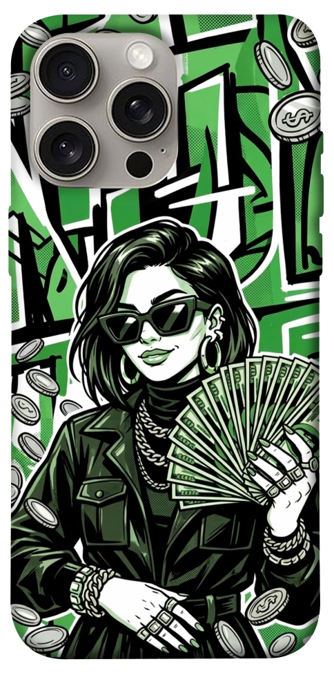Чехол Money woman green для iPhone 15 Pro Max