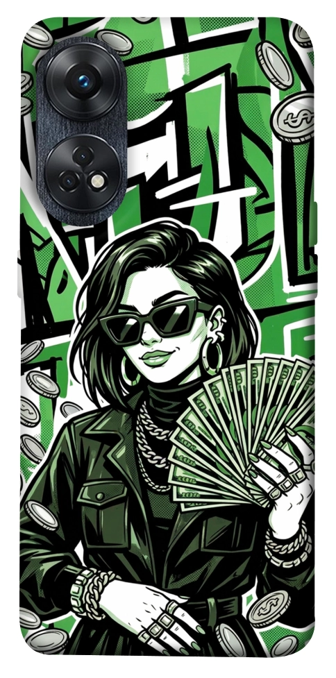 Чохол Money woman green для Oppo Reno 8 T 4G