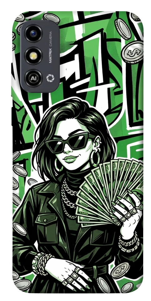 Чохол Money woman green для ZTE Blade A53