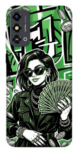 Чохол Money woman green для ZTE Blade A53