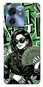 Чохол Money woman green для Motorola Edge 40
