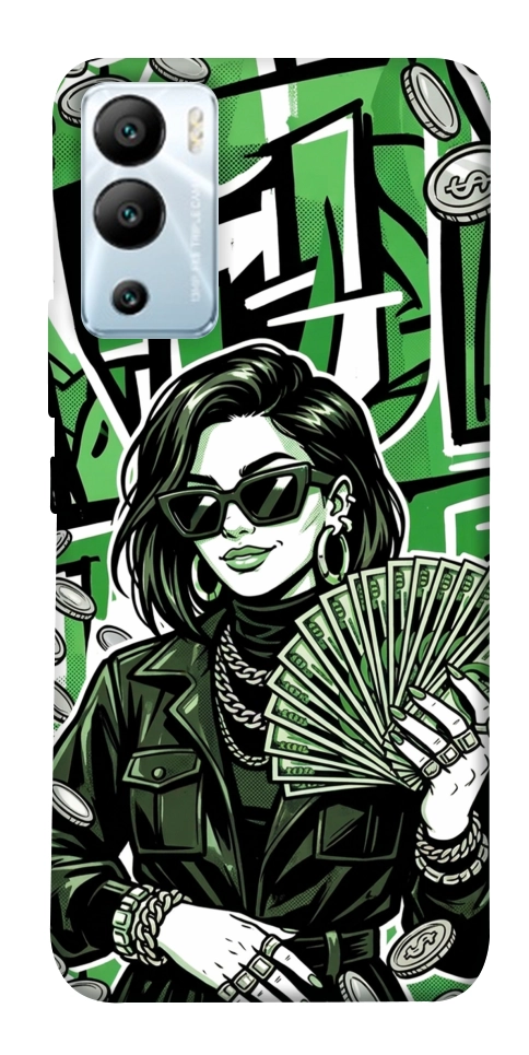 Чохол Money woman green для Infinix Hot 12i