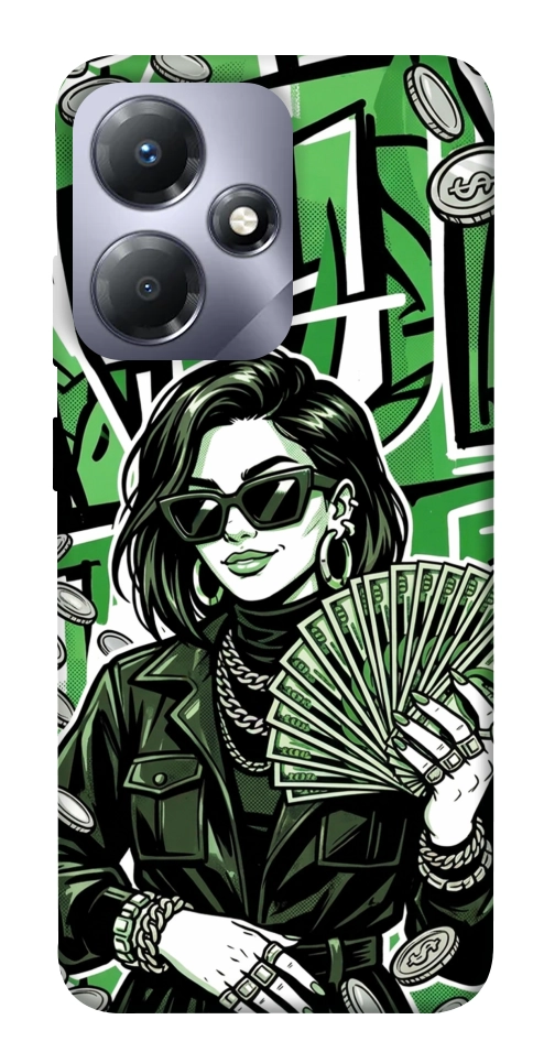 Чехол Money woman green для Infinix Hot 30i