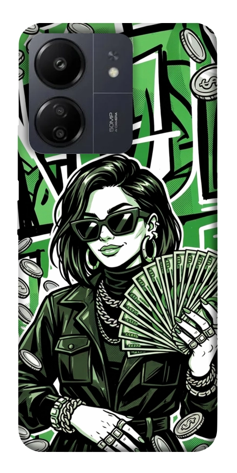 Чохол Money woman green для Xiaomi Redmi 13C