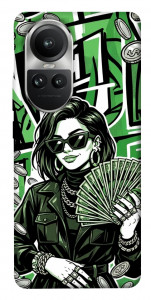 Чехол Money woman green для Oppo Reno10