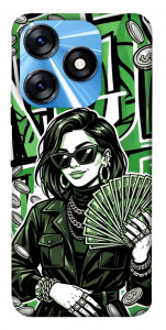 Чехол Money woman green для TECNO Spark 10