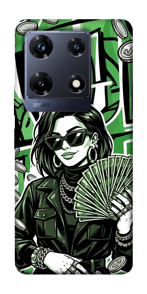 Чехол Money woman green для Infinix Note 30 Pro NFC