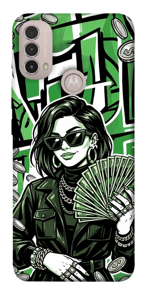 Чохол Money woman green для Motorola Moto E30