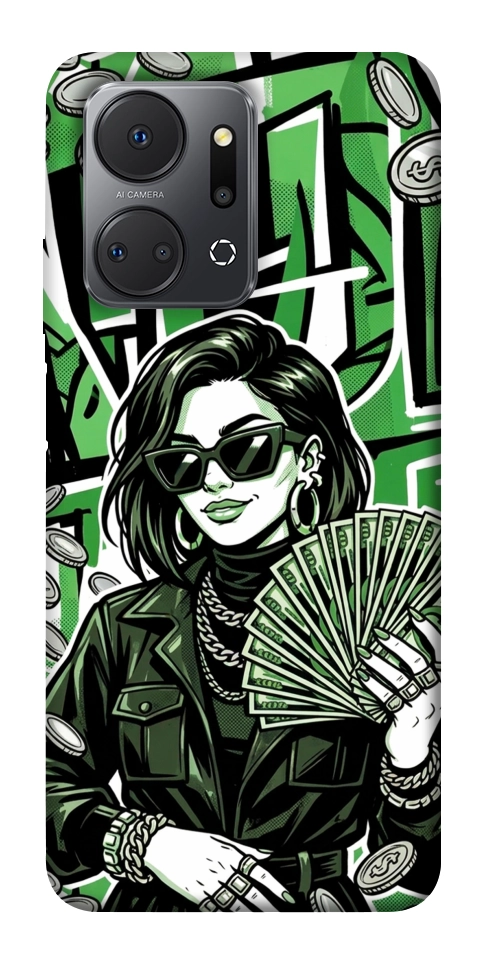 Чохол Money woman green для Huawei Honor X7a