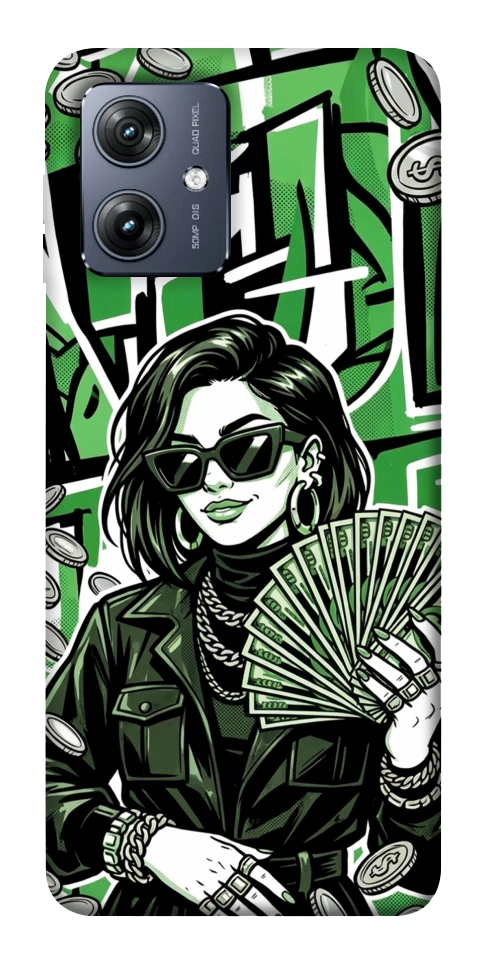 Чохол Money woman green для Motorola Moto G54