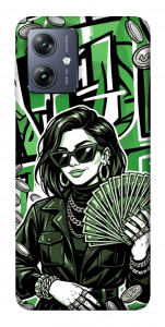 Чохол Money woman green для Motorola Moto G54