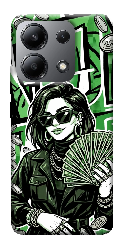 Чехол Money woman green для Xiaomi Redmi Note 13 4G