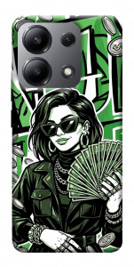 Чехол Money woman green для Xiaomi Redmi Note 13 4G