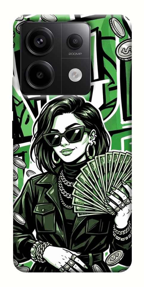 Чехол Money woman green для Xiaomi Redmi Note 13 Pro 4G