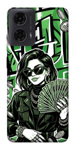 Чохол Money woman green для Motorola Moto G04