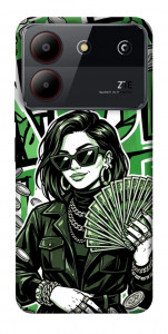 Чехол Money woman green для ZTE Blade A54 4G