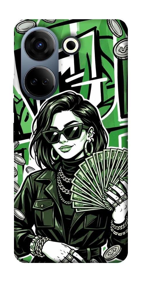 Чехол Money woman green для TECNO Camon 20 Pro (CK7n)