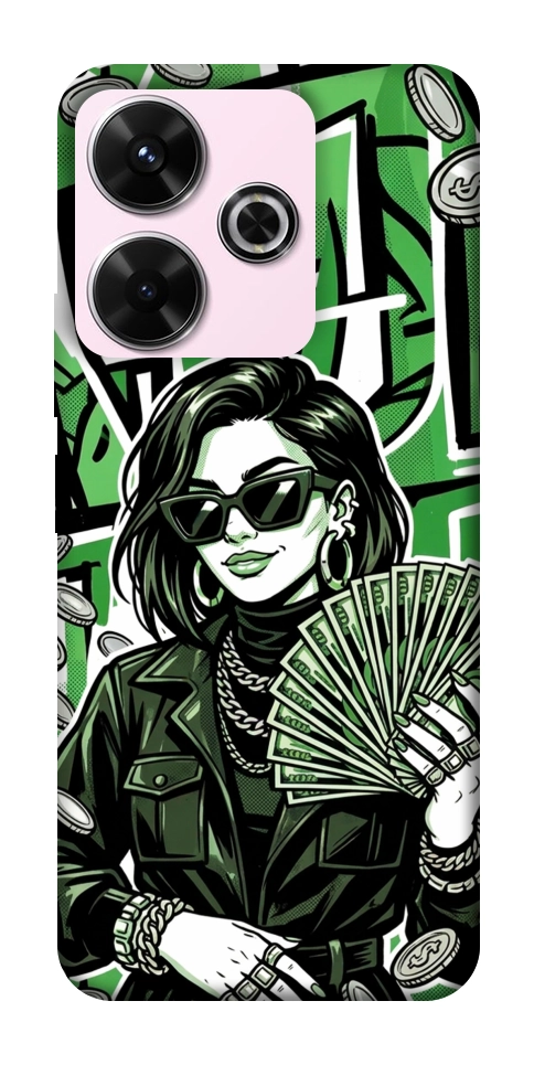 Чехол Money woman green для Xiaomi Redmi 13 4G