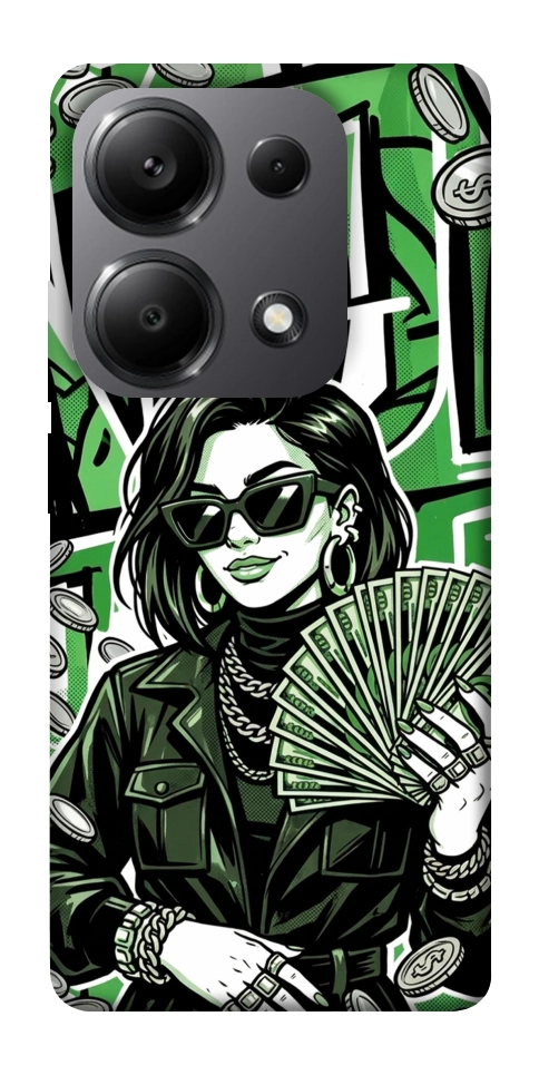 Чехол Money woman green для Xiaomi Redmi Note 13 Pro 5G