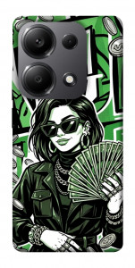 Чехол Money woman green для Xiaomi Redmi Note 13 Pro 5G