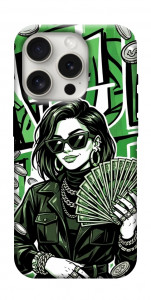 Чехол Money woman green для iPhone 16 Pro