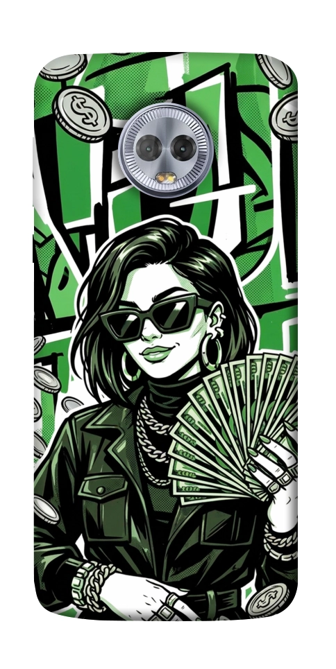 Чехол Money woman green для Motorola Moto G6 Plus