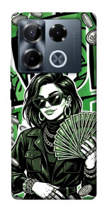 Чехол Money woman green для Infinix Note 40 Pro 4G