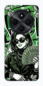 Чехол Money woman green для Xiaomi Redmi 14C