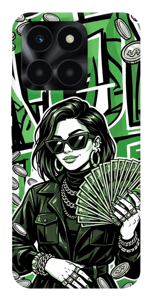 Чехол Money woman green для Huawei Honor X6a
